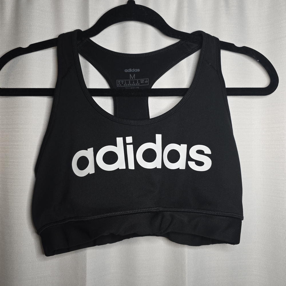 M Adidas Black Climalite Sports Bra